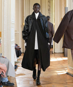 画像をギャラリービューアに読み込む, ssstein(シュタイン)のOVERSIZED LAYERED COMBINATION COAT - BLACKの公式通販サイトsession福岡セレクトショップ
