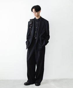 ssstein / シュタイン】DOUBLE BREASTED BLAZER - BLACK | 公式通販