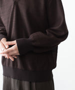画像をギャラリービューアに読み込む, ssstein(シュタイン)のSLUB COTTON KNIT SKIPPER LS - DARK BROWNの公式通販サイトsession福岡セレクトショップ
