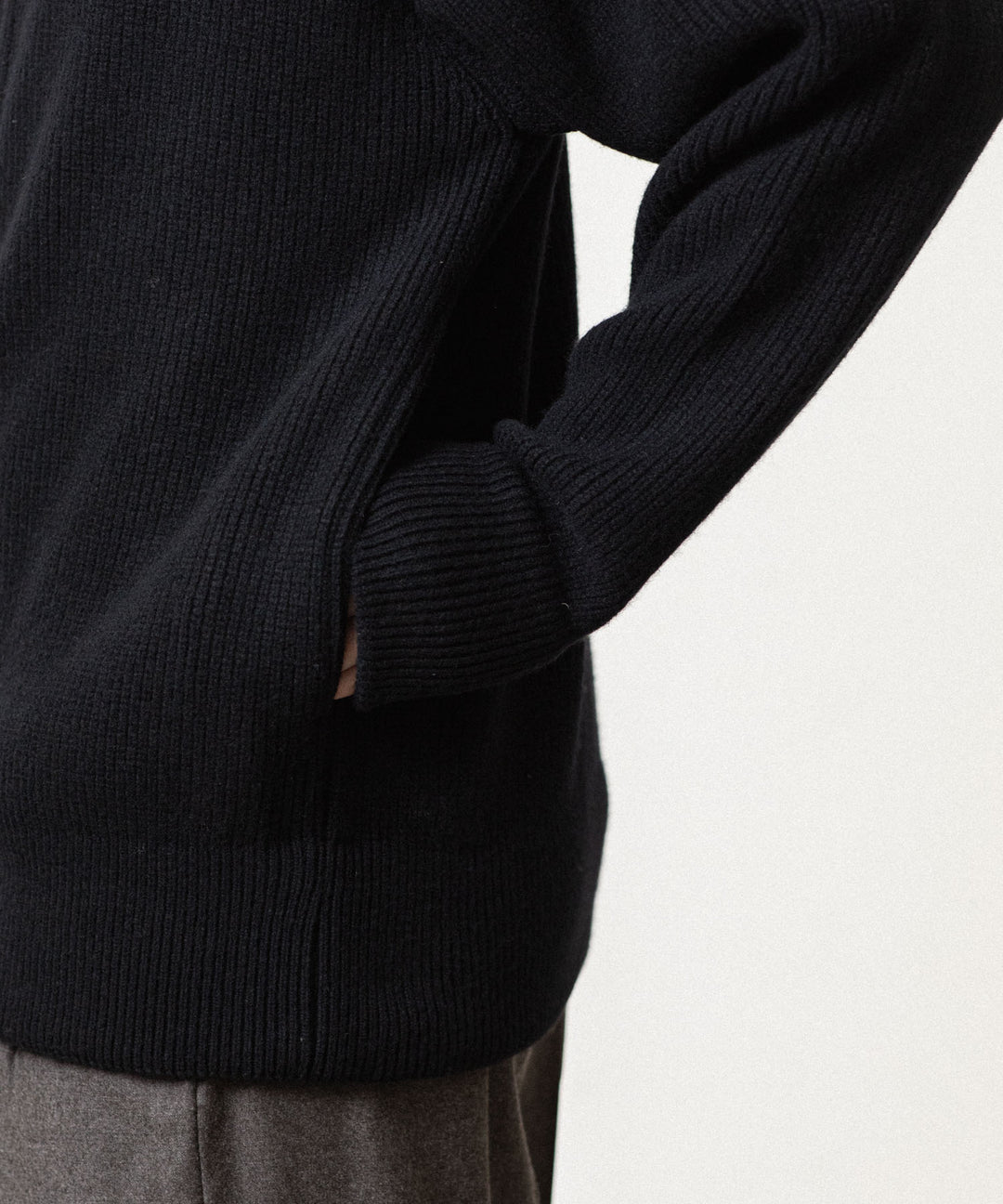 ssstein(シュタイン)のEXTRA FINE WOOL KNIT DRIVERS - BLACKの公式通販サイトsession福岡セレクトショップ