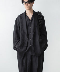 ssstein / シュタイン】VIS/LI BRIGHT TWILL OVERSIZED OPEN COLLAR SS
