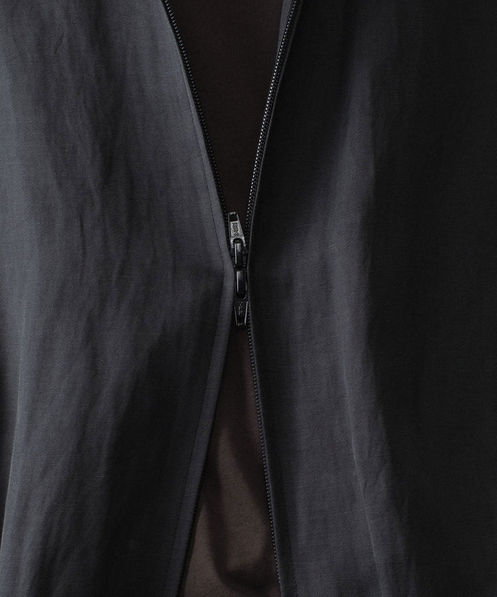 ssstein(シュタイン)のVIS/LI BRIGHT TWILL SHIRRED LIGHT ZIP JACKET - DARK CHARCOALの公式通販サイトsession福岡セレクトショップ