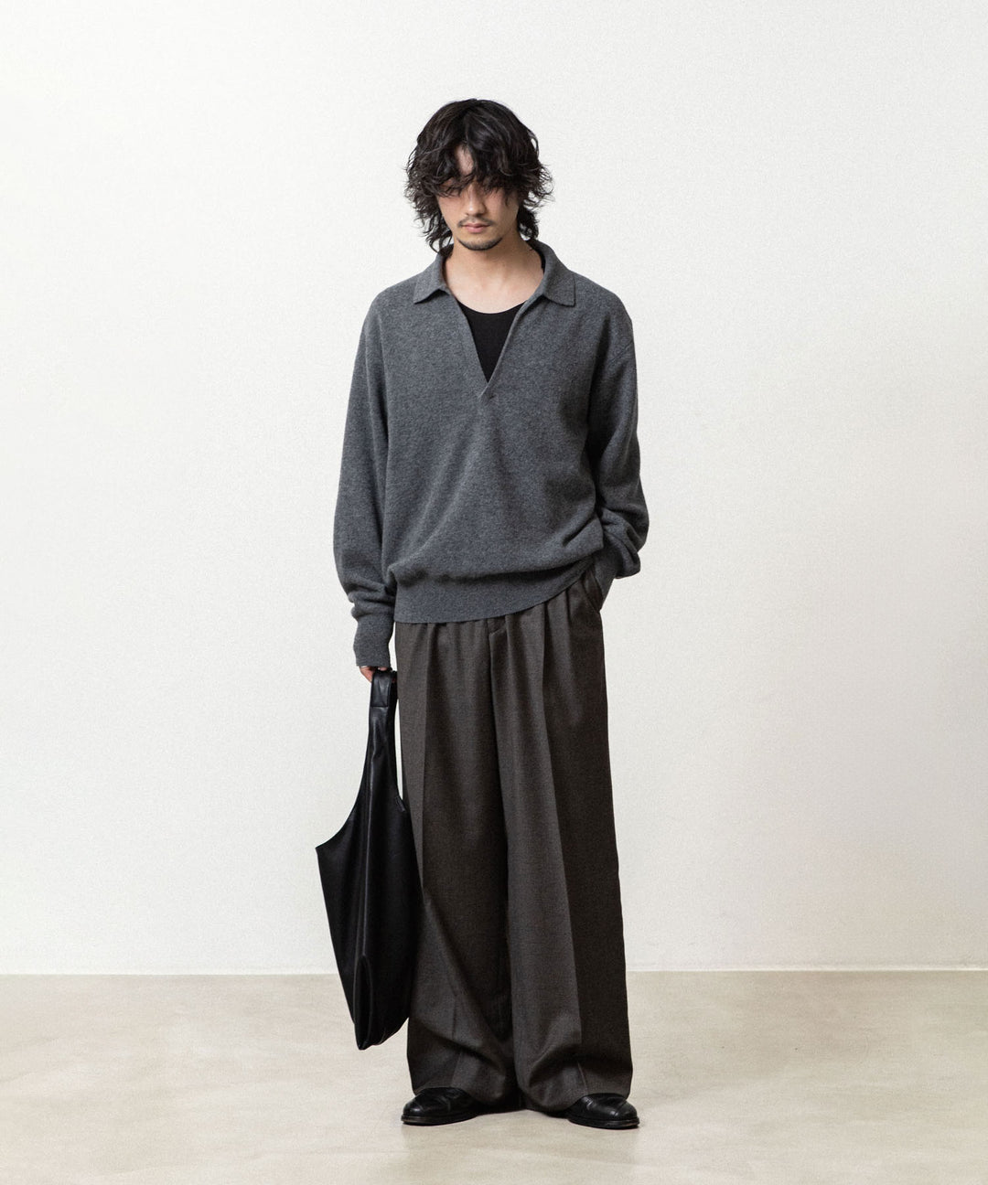 ssstein(シュタイン)のEXTRA FINE WOOL KNIT SKIPPER - GREY公式通販サイトsession福岡セレクトショップ