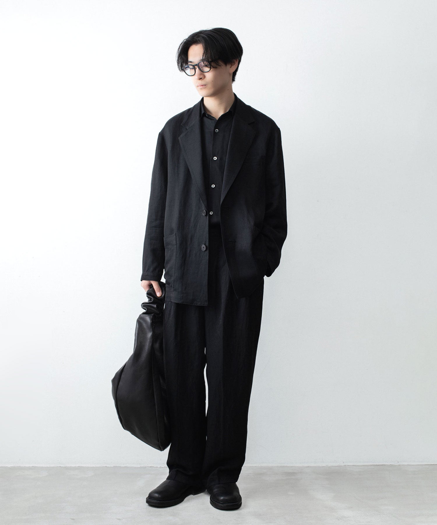 ssstein / シュタイン】VIS/LI BRIGHT TWILL OVERSIZED LS SHIRT