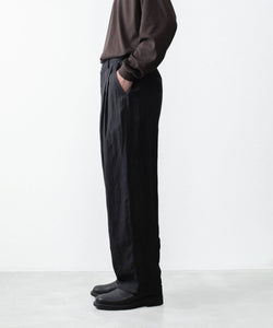 ssstein / シュタイン】VIS/LI BRIGHT TWILL WIDE EASY TROUSERS