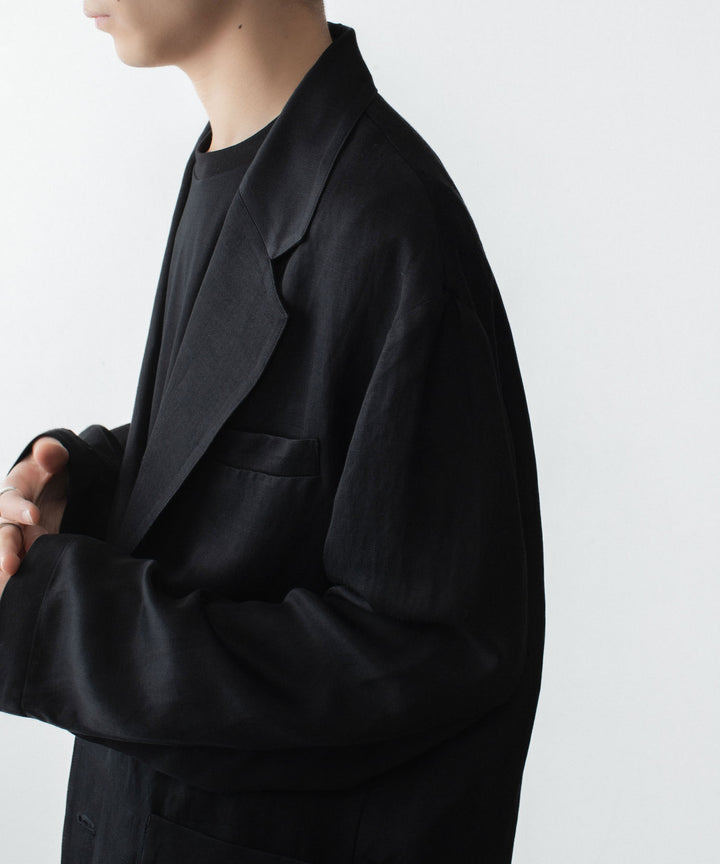 ssstein(シュタイン)のVIS/LI BRIGHT TWILL SINGLE BREASTED JACKET - BLACKの公式通販サイトsession福岡セレクトショップ