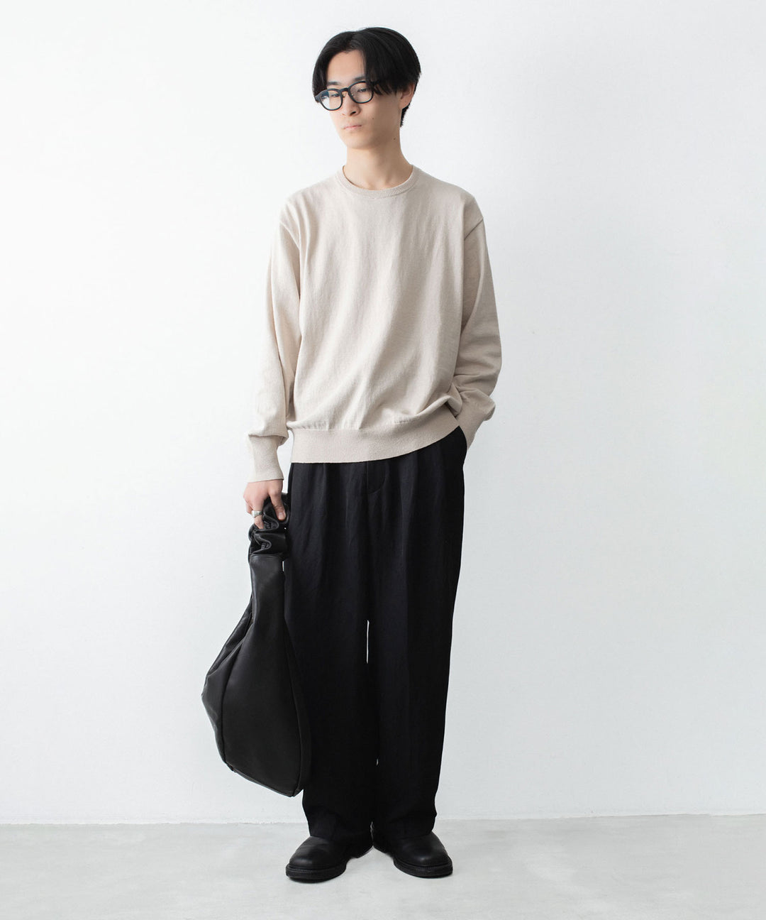 ssstein(シュタイン)のORGANIC COTTON KNIT CREW NECK LS - IVORYの公式通販サイトsession福岡セレクトショップ