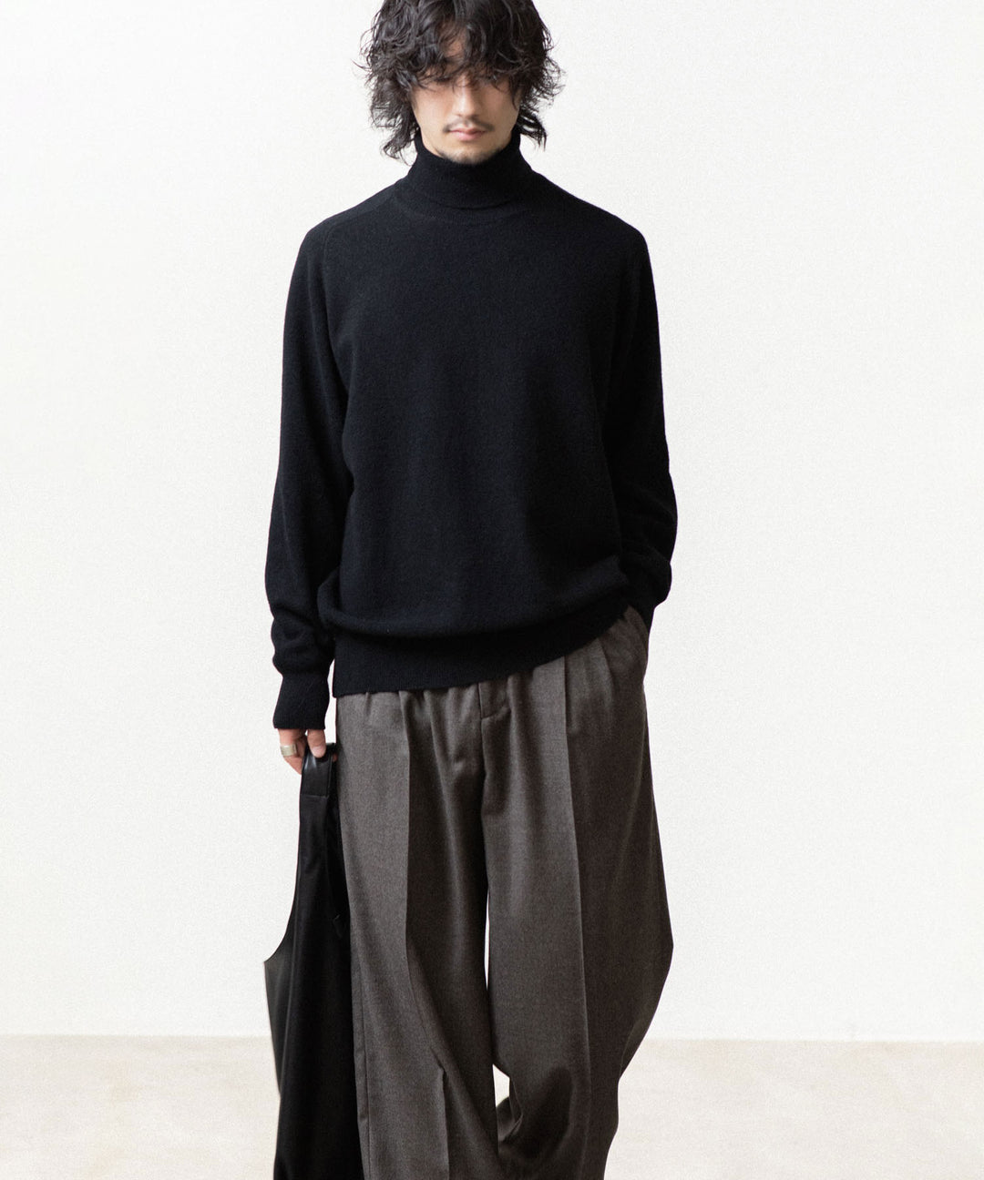 ssstein(シュタイン)のEXTRA FINE WOOL KNIT TURTLE NECK LS - BLACKの公式通販サイトsession福岡セレクトショップ