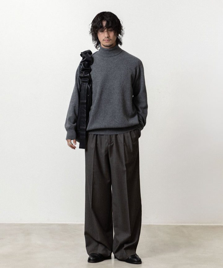 ssstein(シュタイン)のEXTRA FINE WOOL KNIT TURTLE NECK LS - GREYの公式通販サイトsession福岡セレクトショップ
