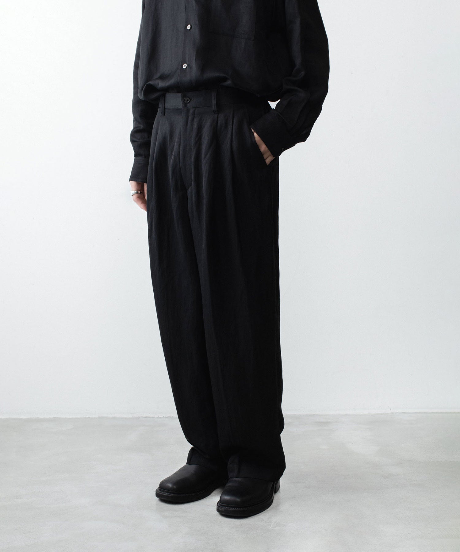 ssstein / シュタイン】VIS/LI BRIGHT TWILL WIDE EASY TROUSERS