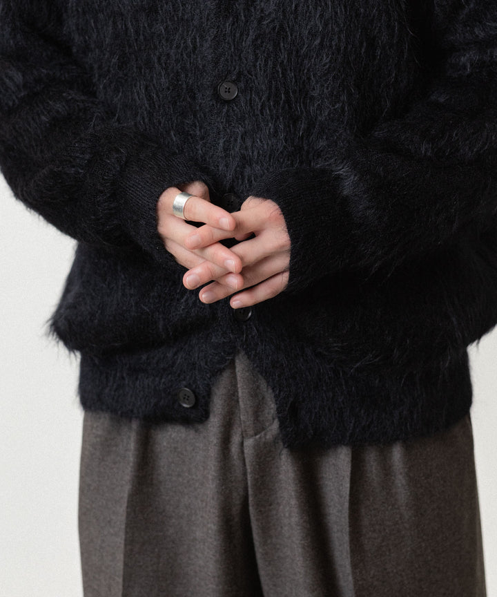 ssstein(シュタイン)の KID MOHAIR KNIT V NECK CARDIGAN - BLACKの公式通販サイトsession福岡セレクトショップ