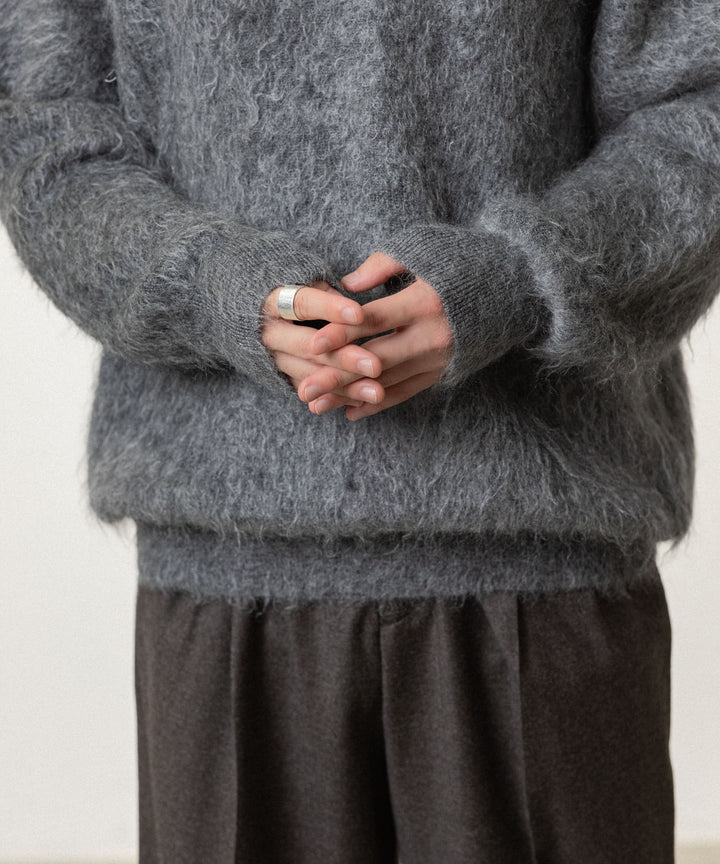ssstein(シュタイン)の KID MOHAIR KNIT CREW NECK LS - GREYの公式通販サイトsession福岡セレクトショップ