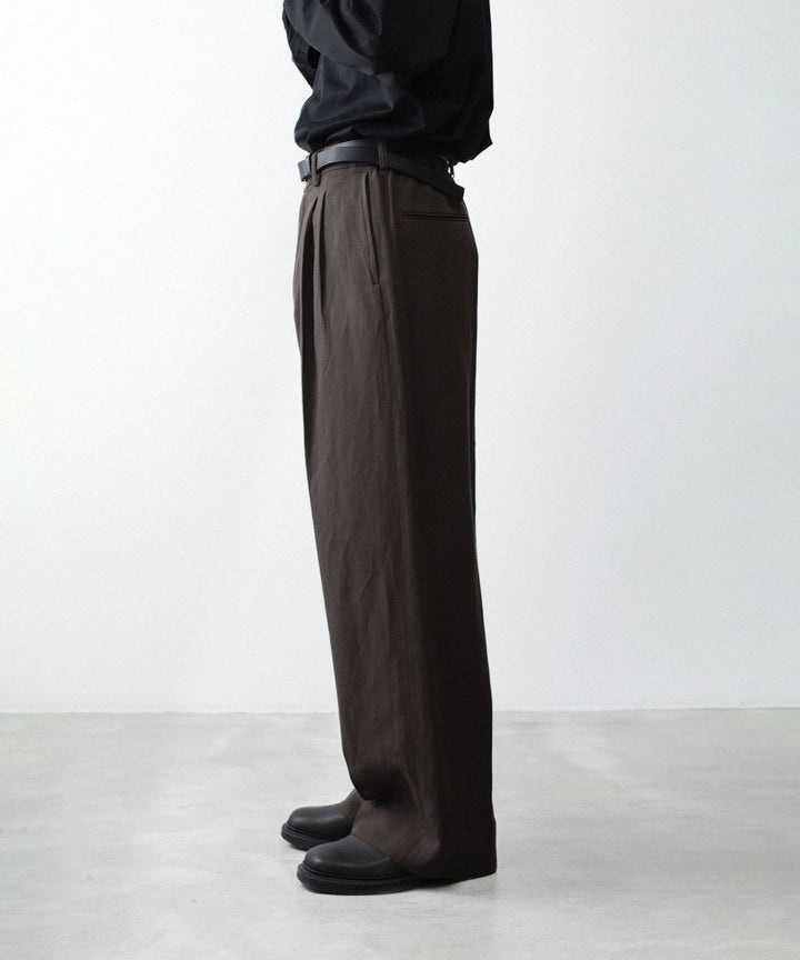 ssstein(シュタイン)のVIS/LI/RA TWILL EASY LONG WIDE TROUSERS - KHAKI BROWNの公式通販サイトsession福岡セレクトショップ