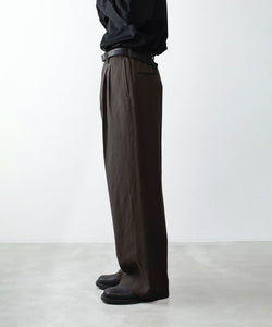 ssstein / シュタイン】VIS/LI/RA TWILL EASY LONG WIDE TROUSERS
