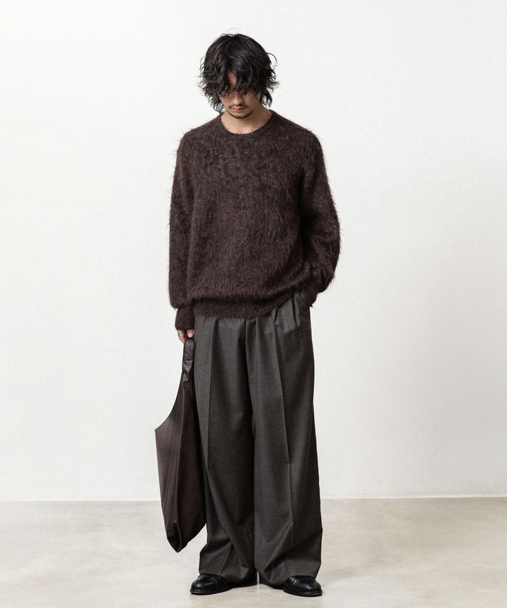 ssstein(シュタイン)の KID MOHAIR KNIT CREW NECK LS - DARK BROWNの公式通販サイトsession福岡セレクトショップ