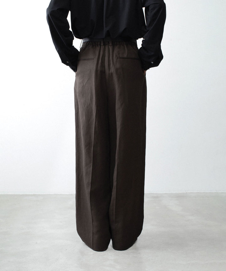 ssstein(シュタイン)のVIS/LI/RA TWILL EASY LONG WIDE TROUSERS - KHAKI BROWNの公式通販サイトsession福岡セレクトショップ