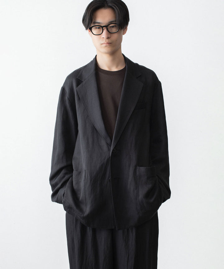 ssstein(シュタイン)のVIS/LI BRIGHT TWILL SINGLE BREASTED JACKET - DARK CHARCOALの公式通販サイトsession福岡セレクトショップ