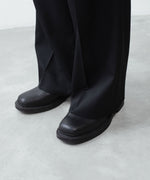 画像をギャラリービューアに読み込む, ssstein(シュタイン)のEASY LONG WIDE TROUSERS (2/90 WOOL GABARDINE) - BLACKの公式通販サイトsession福岡セレクトショップ
