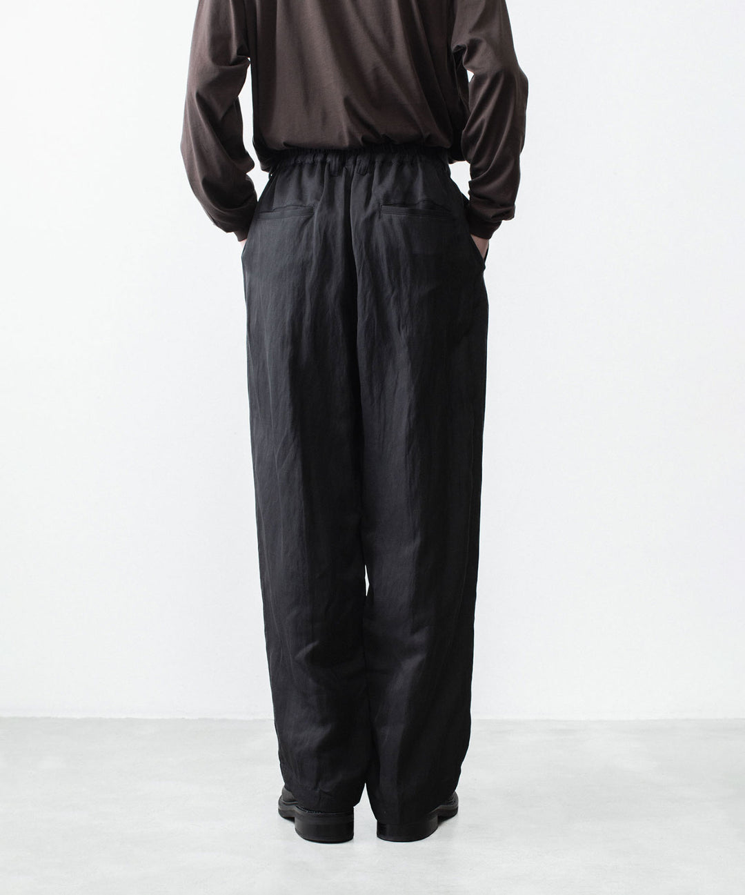 ssstein(シュタイン)のVIS/LI BRIGHT TWILL WIDE EASY TROUSERS - DARK CHARCOALの公式通販サイトsession福岡セレクトショップ