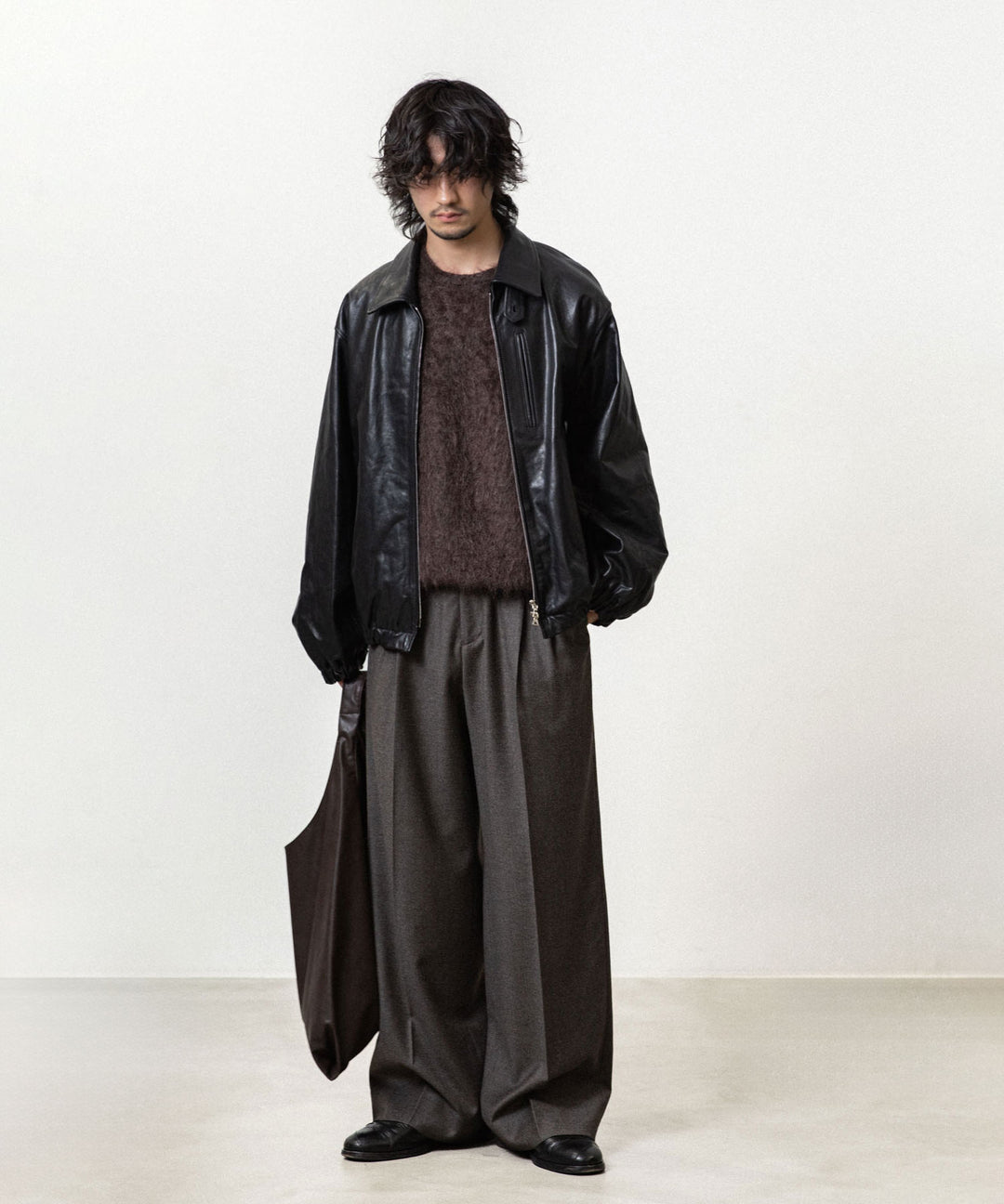 ssstein(シュタイン)の KID MOHAIR KNIT CREW NECK LS - DARK BROWNの公式通販サイトsession福岡セレクトショップ