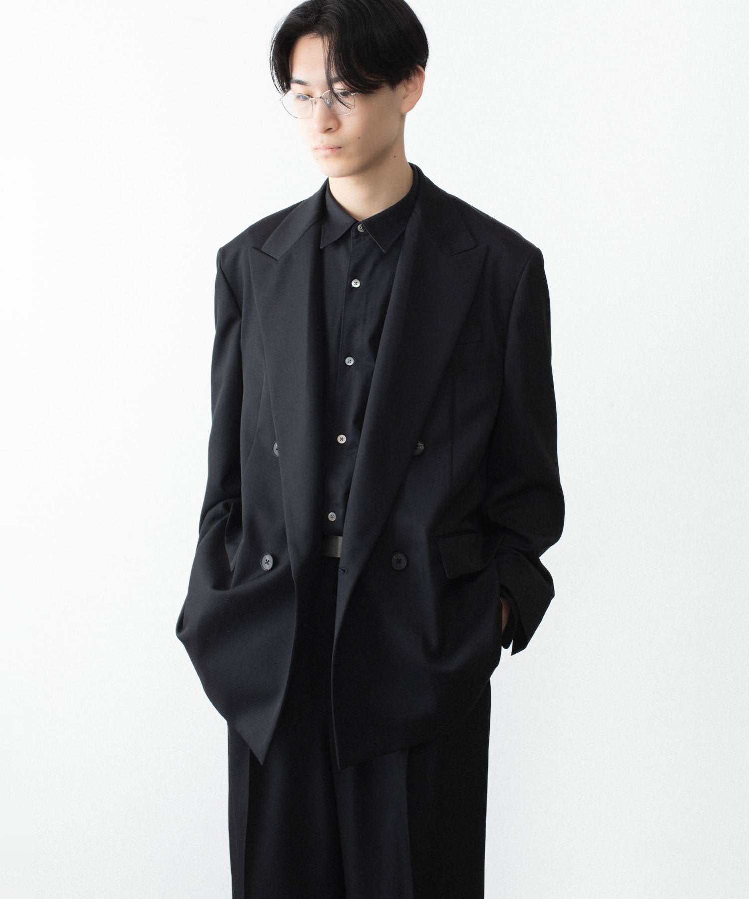 ssstein / シュタイン】DOUBLE BREASTED BLAZER - BLACK | 公式通販