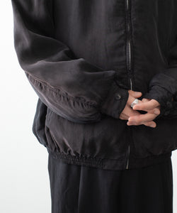 ssstein / シュタイン】CUPRO FIBRIL VINTAGE ZIP JACKET - BLACK