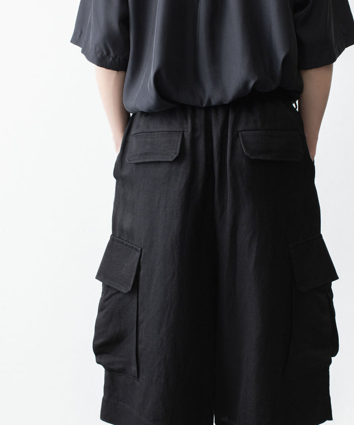 ssstein(シュタイン)のVIS/LI BRIGHT TWILL CARGO SHORT TROUSERS - BLACKの公式通販サイトsession福岡セレクトショップ