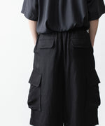 画像をギャラリービューアに読み込む, ssstein(シュタイン)のVIS/LI BRIGHT TWILL CARGO SHORT TROUSERS - BLACKの公式通販サイトsession福岡セレクトショップ
