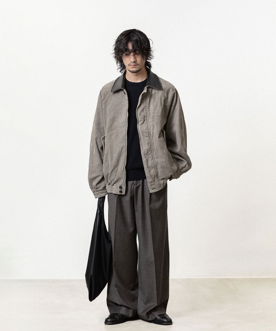 ssstein(シュタイン)のSUPER FINE WOOL MILLED KNIT CREW NECK LS - BLACKの公式通販サイトsession福岡セレクトショップ