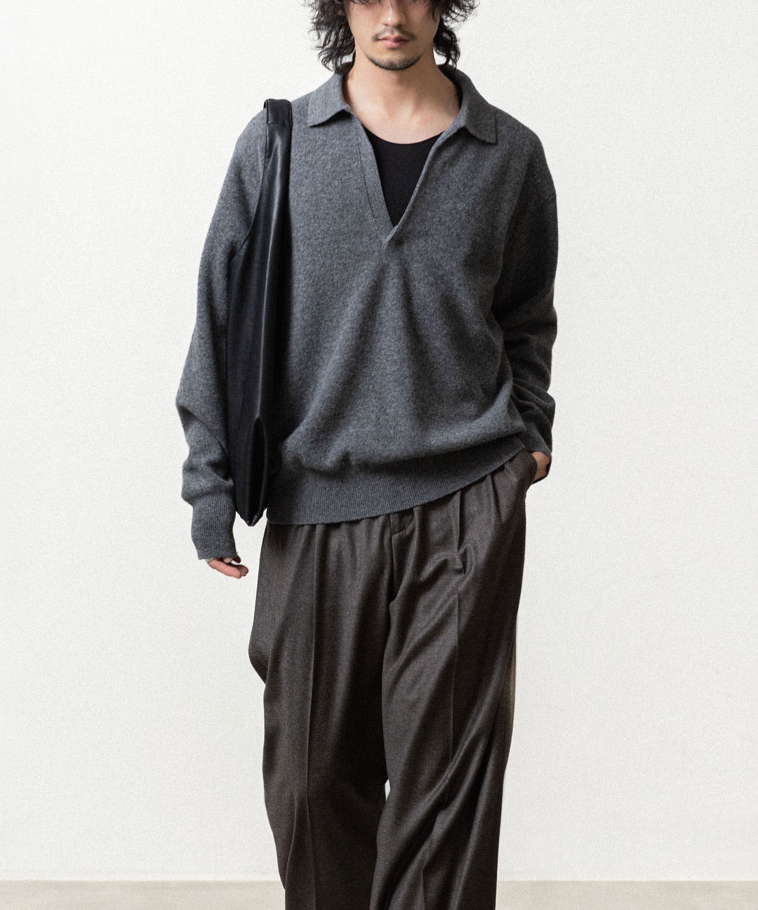 ssstein(シュタイン)のEXTRA FINE WOOL KNIT SKIPPER - GREY公式通販サイトsession福岡セレクトショップ