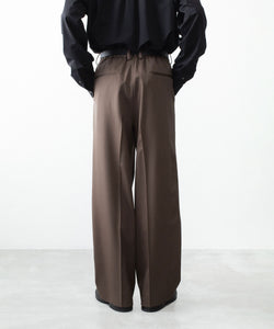 ssstein / シュタイン】EASY LONG WIDE TROUSERS (2/90 WOOL GABARDINE