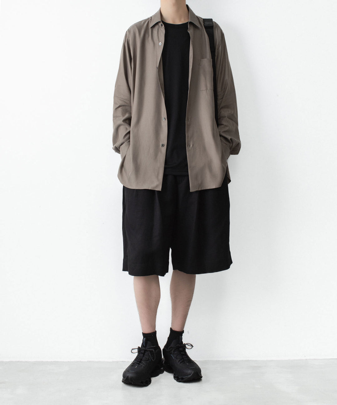 ssstein(シュタイン)のCUPRO TWILL OVERSIZED LS SHIRT - TAUPEの公式通販サイトsession福岡セレクトショップ