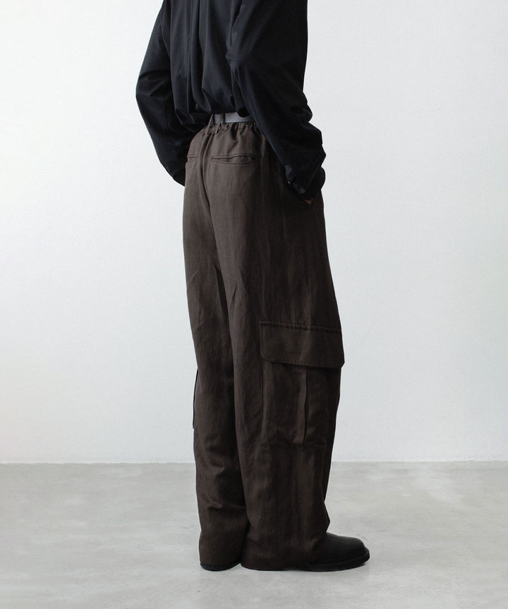 ssstein(シュタイン)のVIS/LI/RA TWILL CARGO TROUSERS - KHAKI BROWNの公式通販サイトsession福岡セレクトショップ