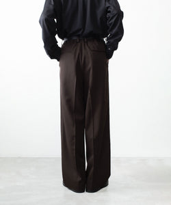 ssstein / シュタイン】EASY LONG WIDE TROUSERS (2/90 WOOL GABARDINE