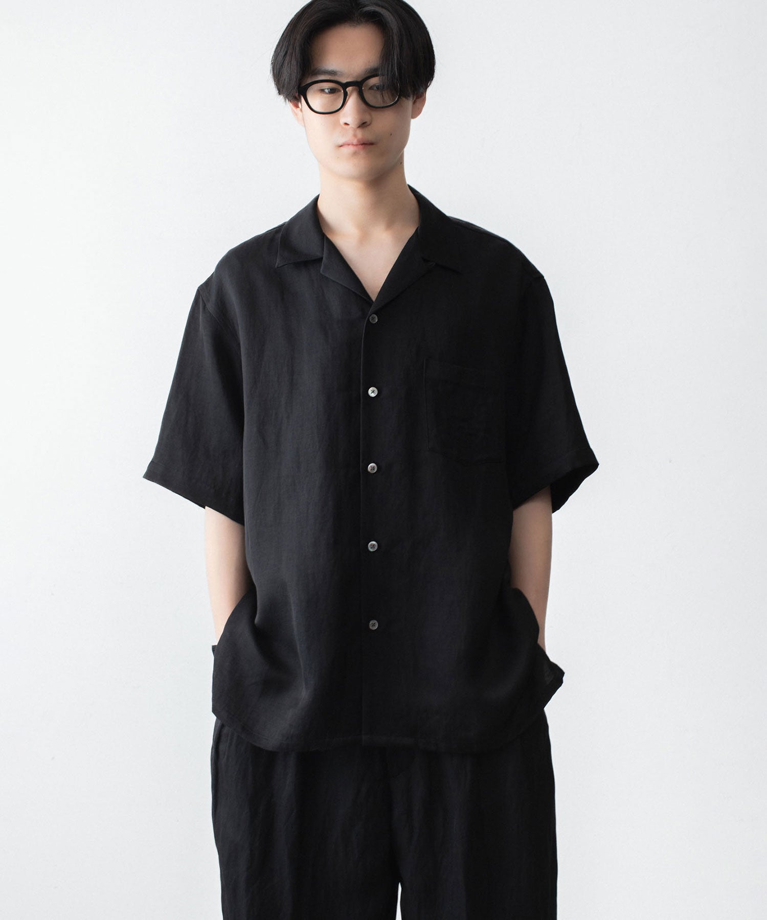 ssstein / シュタイン】VIS/LI BRIGHT TWILL OVERSIZED OPEN COLLAR SS