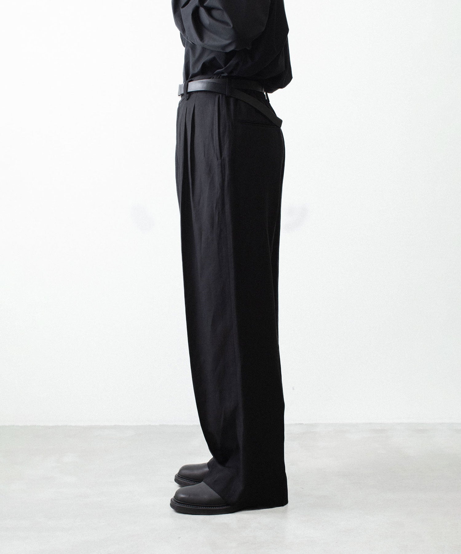 ssstein / シュタイン】VIS/LI/RA TWILL EASY LONG WIDE TROUSERS