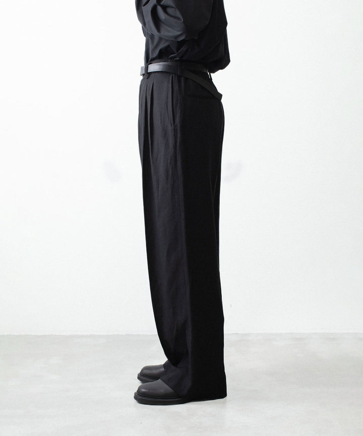 ssstein(シュタイン)のVIS/LI/RA TWILL EASY LONG WIDE TROUSERS - BLACKの公式通販サイトsession福岡セレクトショップ