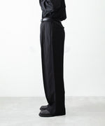 画像をギャラリービューアに読み込む, ssstein(シュタイン)のVIS/LI/RA TWILL EASY LONG WIDE TROUSERS - BLACKの公式通販サイトsession福岡セレクトショップ
