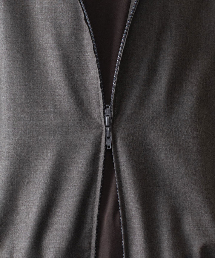 ssstein(シュタイン)のEXTRA FINE WOOL SHIRRED LIGHT ZIP JACKET - BROWN GREYの公式通販サイトsession福岡セレクトショップ