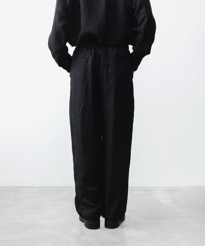 ssstein(シュタイン)のVIS/LI BRIGHT TWILL WIDE EASY TROUSERS - BLACKの公式通販サイトsession福岡セレクトショップ