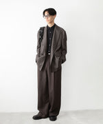 画像をギャラリービューアに読み込む, ssstein(シュタイン)のEXTRA FINE WOOL DOUBLE BREASTED BLAZER - BROWN GREYの公式通販サイトsession福岡セレクトショップ
