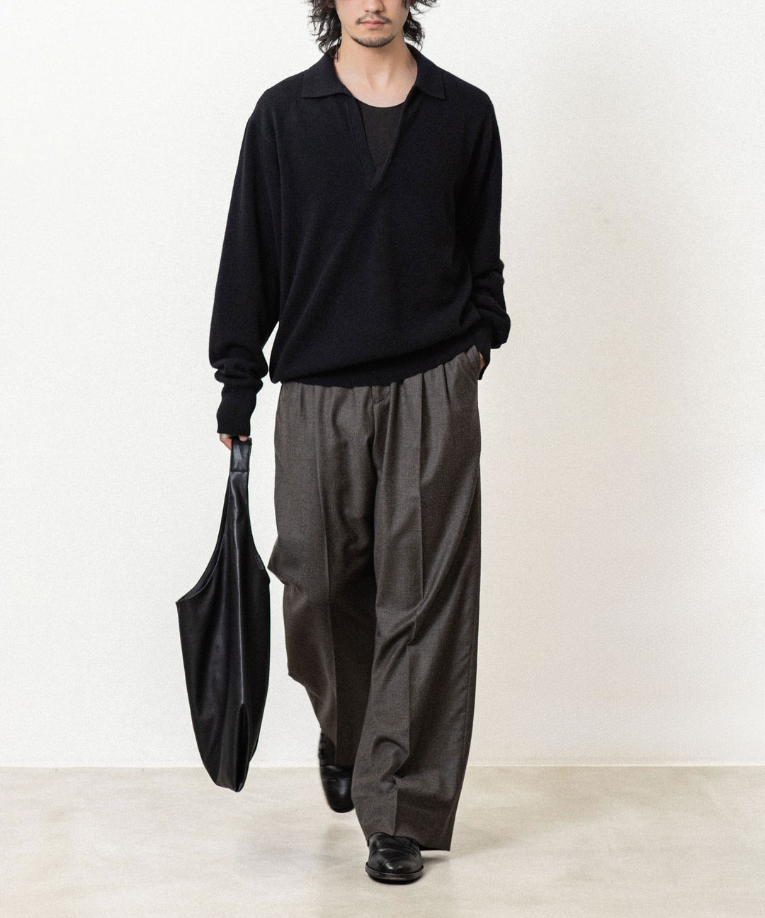 ssstein(シュタイン)のEXTRA FINE WOOL KNIT SKIPPER - BLACKの公式通販サイトsession福岡セレクトショップ