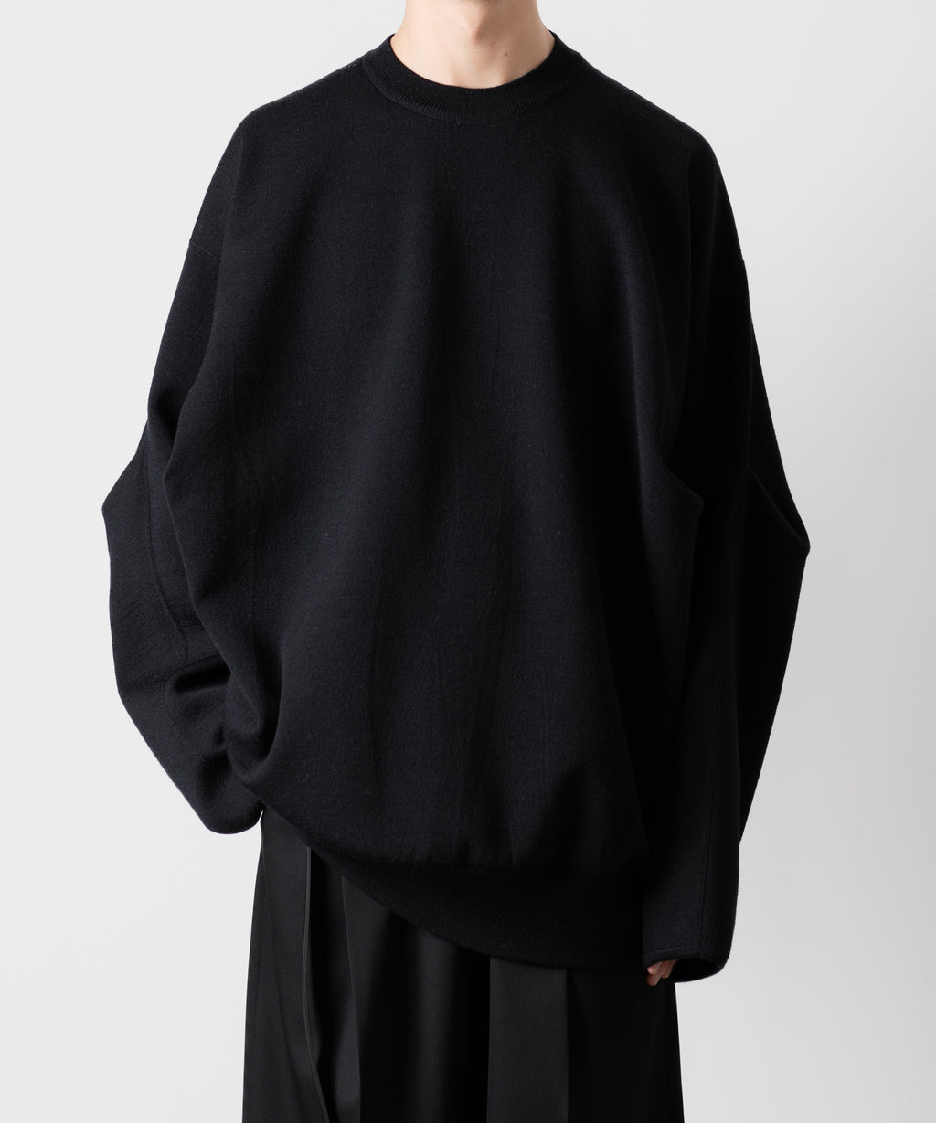 ssstein(シュタイン)のOVERSIZED DOUBLE KNIT REVERSIBLE LS - BLACK×BLACKの公式通販サイトsession福岡セレクトショップ