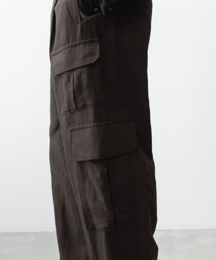 ssstein(シュタイン)のVIS/LI/RA TWILL CARGO TROUSERS - KHAKI BROWNの公式通販サイトsession福岡セレクトショップ