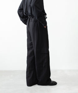 ssstein / シュタイン】VIS/LI/RA TWILL CARGO TROUSERS - BLACK