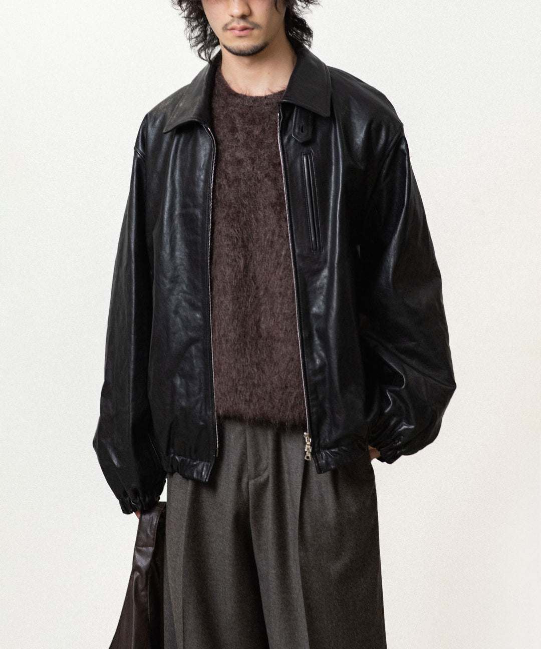 ssstein(シュタイン)の KID MOHAIR KNIT CREW NECK LS - DARK BROWNの公式通販サイトsession福岡セレクトショップ
