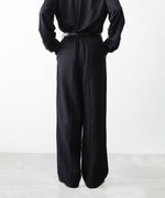 画像をギャラリービューアに読み込む, ssstein(シュタイン)のVIS/LI/RA TWILL EASY LONG WIDE TROUSERS - BLACKの公式通販サイトsession福岡セレクトショップ
