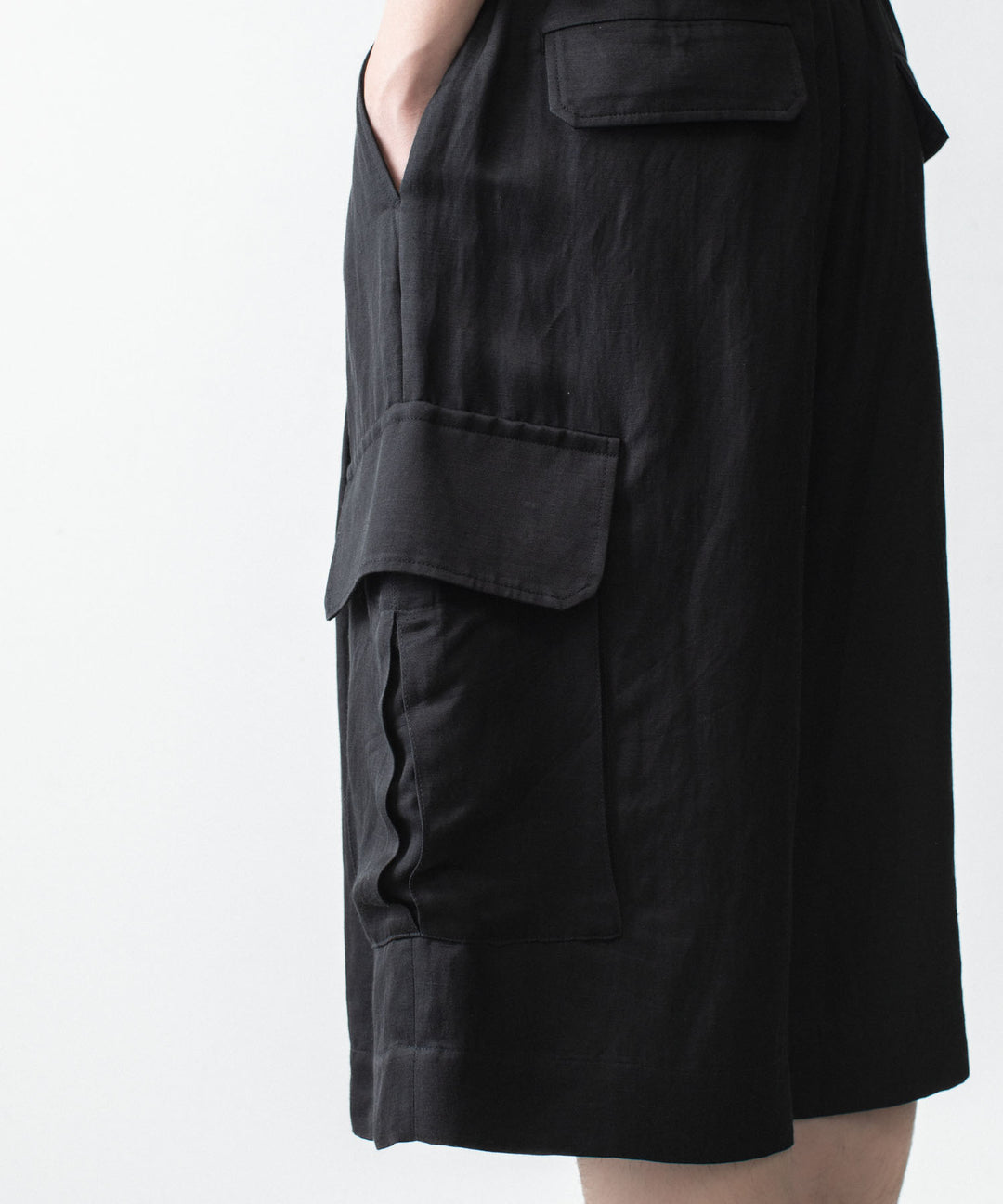 ssstein(シュタイン)のVIS/LI BRIGHT TWILL CARGO SHORT TROUSERS - BLACKの公式通販サイトsession福岡セレクトショップ