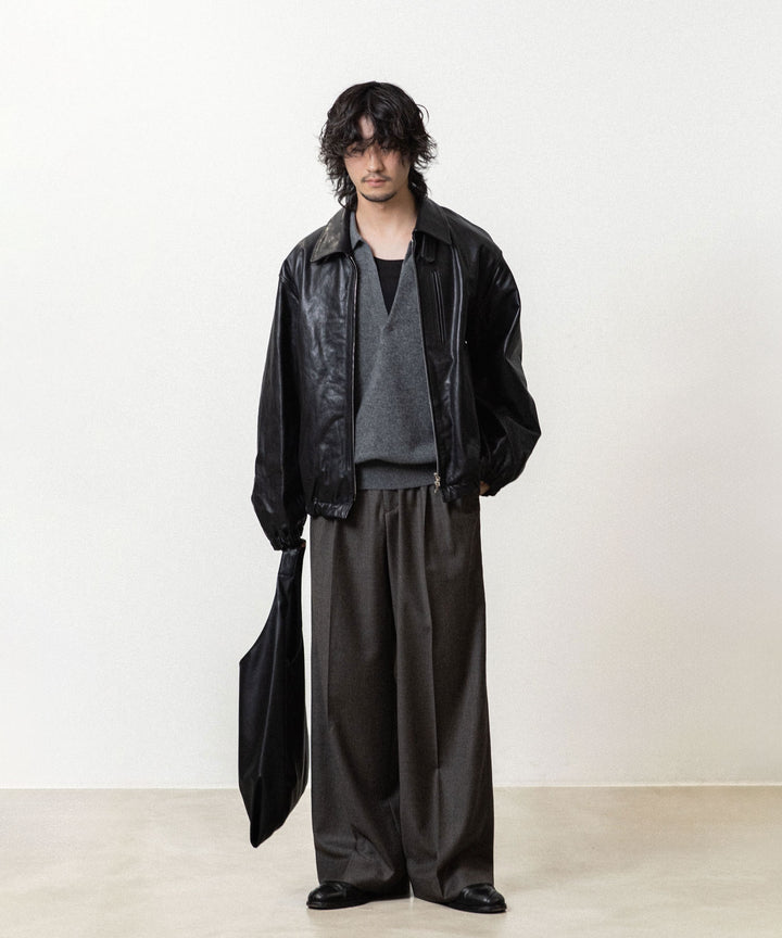 ssstein(シュタイン)のCALF ZIP SHORT JACKET - BLACKの公式通販サイトsession福岡セレクトショップ