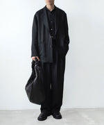 画像をギャラリービューアに読み込む, ssstein(シュタイン)のVIS/LI BRIGHT TWILL WIDE EASY TROUSERS - BLACKの公式通販サイトsession福岡セレクトショップ
